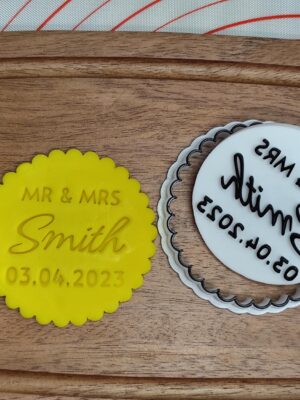 Personalizowana Foremka do ciastek - Weselna / Rocznicowa