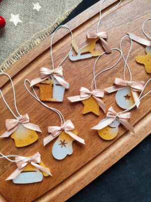 Zestaw bombek z żywicy 2d