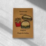 Zestaw Frytki Burger Hotdog - 3 szt Magnesy