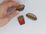 Zestaw Frytki Burger Hotdog - 3 szt Magnesy