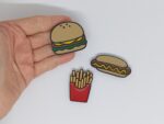 Zestaw Frytki Burger Hotdog - 3 szt Magnesy