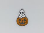 Duch z dynią halloweenowy magnes