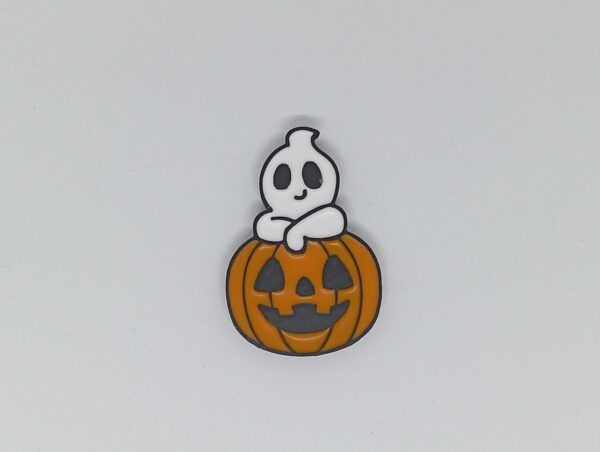 Duch z dynią halloweenowy magnes