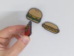 Zestaw Frytki Burger Hotdog - 3 szt Magnesy