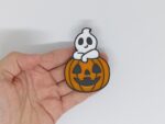 Duch z dynią halloweenowy magnes