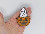 Duch z dynią halloweenowy magnes