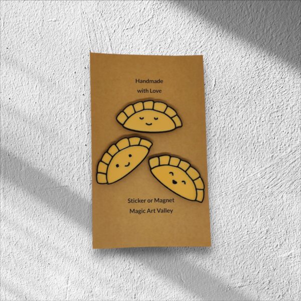 Kawaii Pierogi 3 szt. - Magnesy