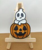 Duch z dynią halloweenowy magnes