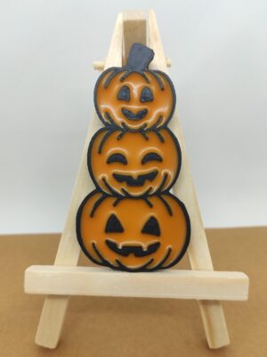 Uśmiechnięte dynie halloweenowe Magnes