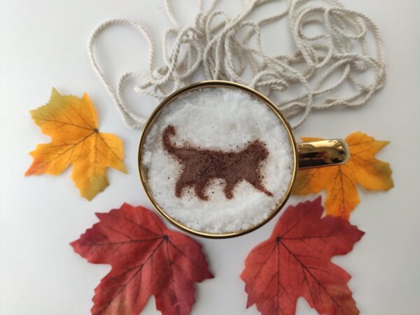 Kot - Szablon do kawy