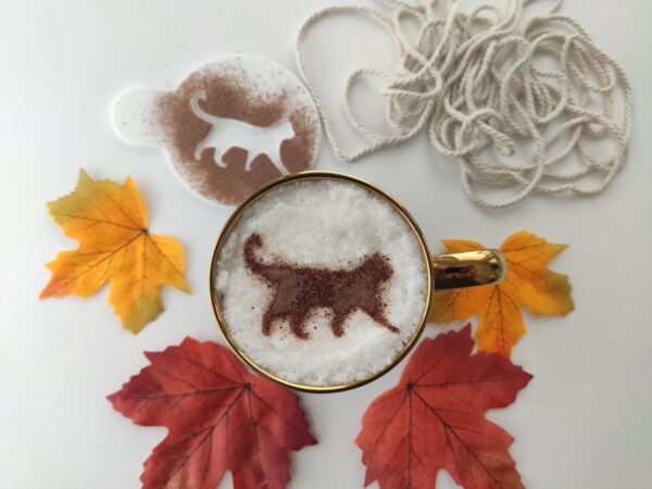 Kot - Szablon do kawy